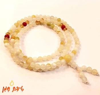 טיפת שמן/מאלה מג'ייד צהוב בהיר (6מ'מ)