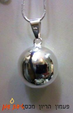 פעמון הריון בצבע כסף. קוטר: 2.5ס'מ